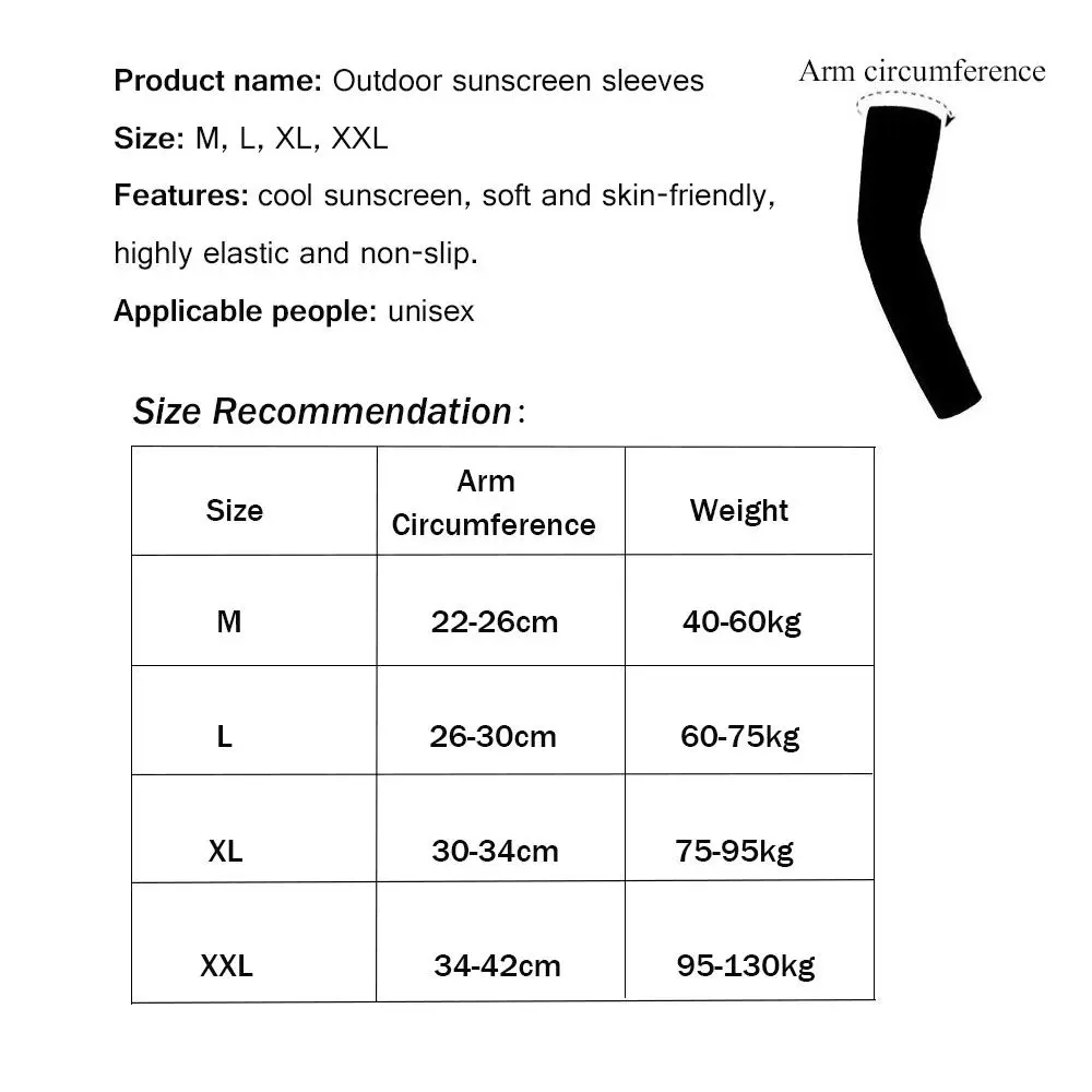 New Basketball Summer Cooling Arm Cover Sun Protection Arm Sleeves Outdoor Sport