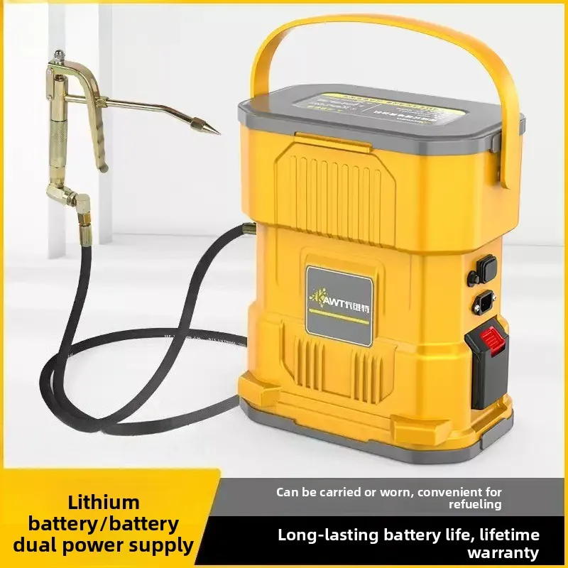 For 24V Rechargeable Grease Gun High Pressure Automatic Butter Machine for Excavator Maintenance