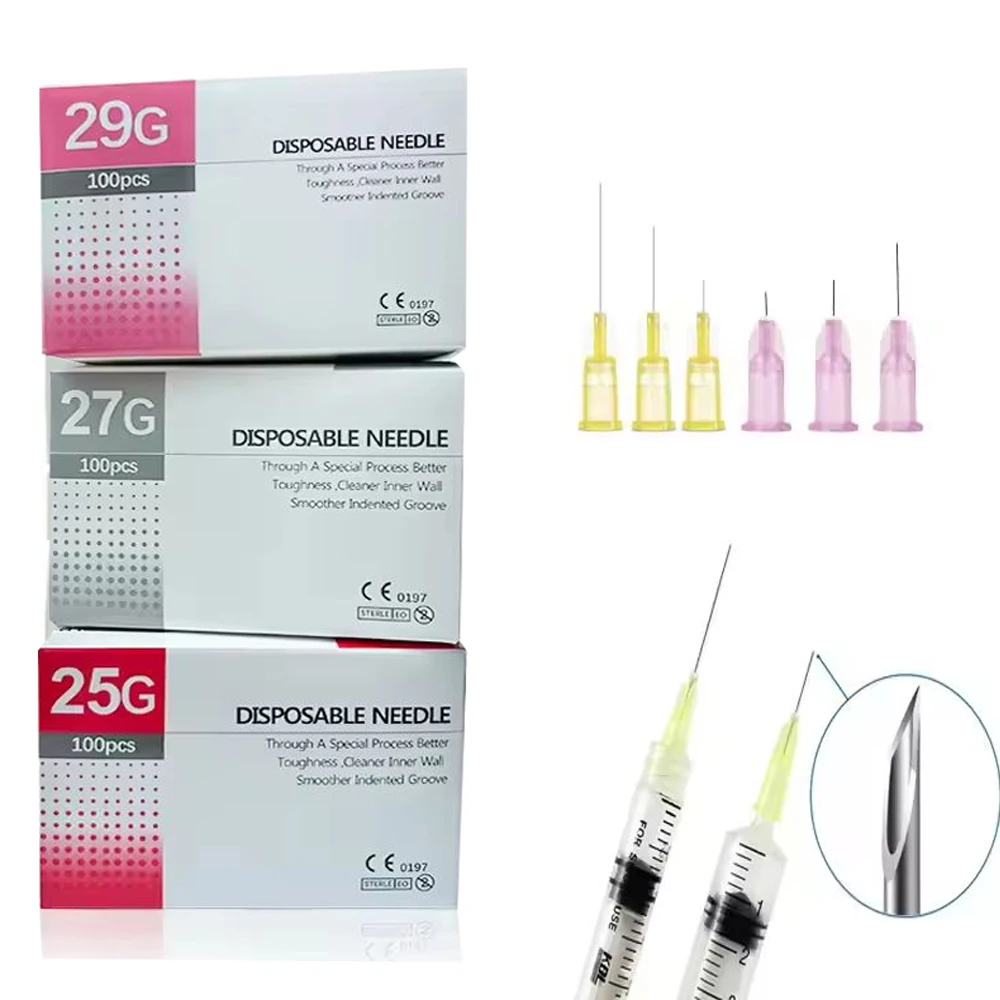 High quality sterile syringe accessories painless small needle 25G 27G 29G 32G 31G 30G 34G 4mm disposable stainless steel