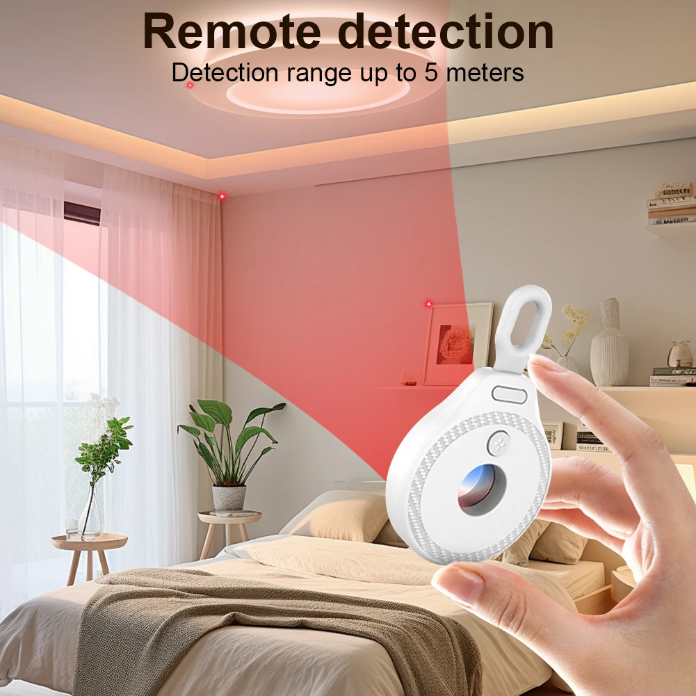 Wireless Hidden Devices Camera Bug Detector Anti-Peeping Hidden Devices Scanner Infrared Camera Finder for Travel Office Hotel