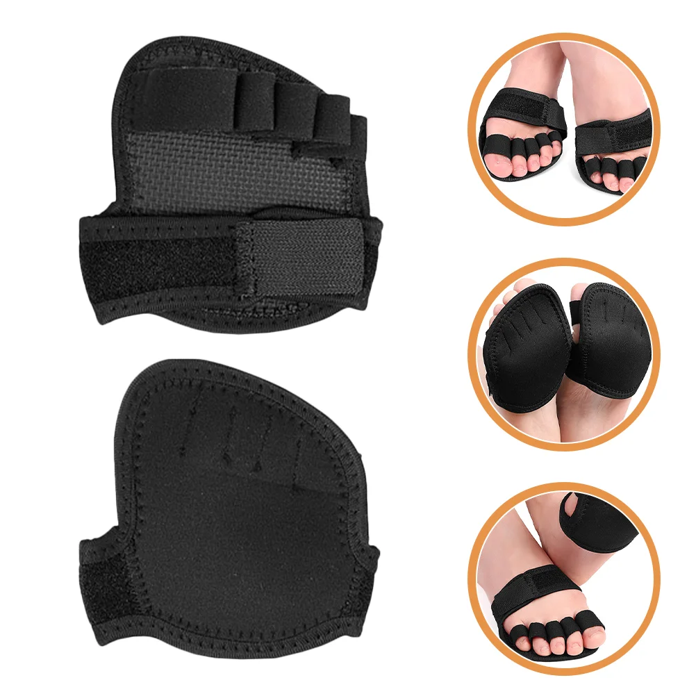 Separated Toe Socks Dance Yoga Mat Sheer Forefoot Black Sbr Dancing Whelping Pads