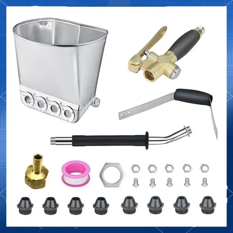 

Wall Mortar Sprayer Wall Stucco Shovel Hopper Ladle Cement Mortar Sprayer Plaster Ceiling Paint Concrete Sprayer Tool
