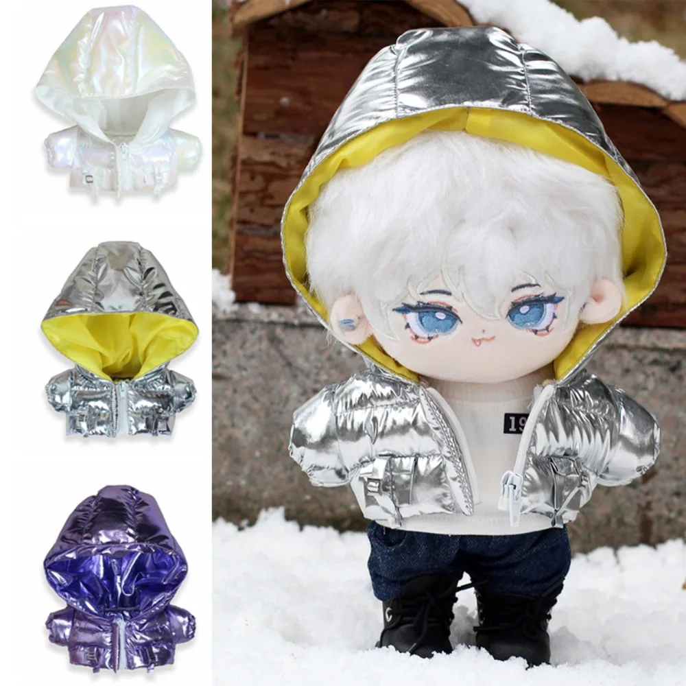 Cotton-padded Jacket Cotton Doll Clothes Hooded Winter Plush Doll Clothes Thick Top No Attribute Doll Clothes Children's Gift