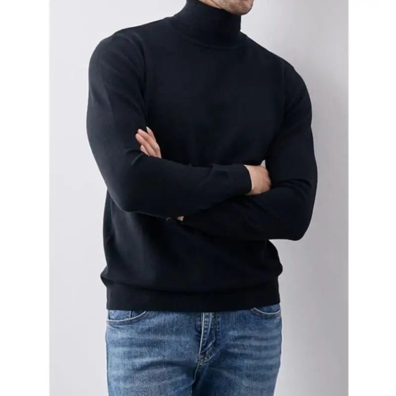 

Men's Knitted Sweater Thiened Coolmax Fiber Ciwalk Collar Nine Sve Brand Emblem Knwear New Arrival