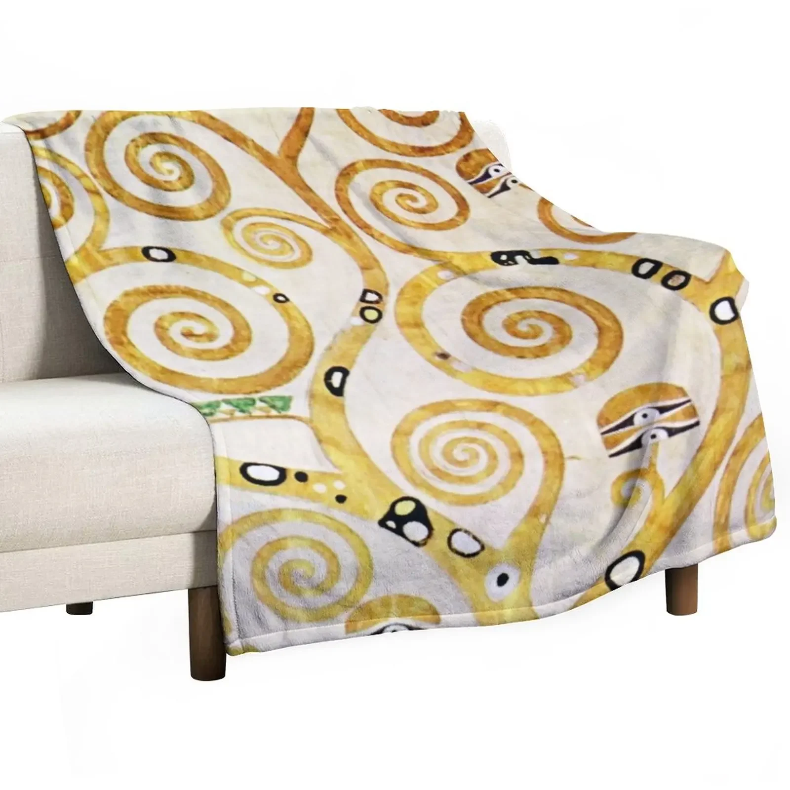 Gustav Klimt - Tree Of Life Throw Blanket Large Blanket bed plaid Soft Plaid