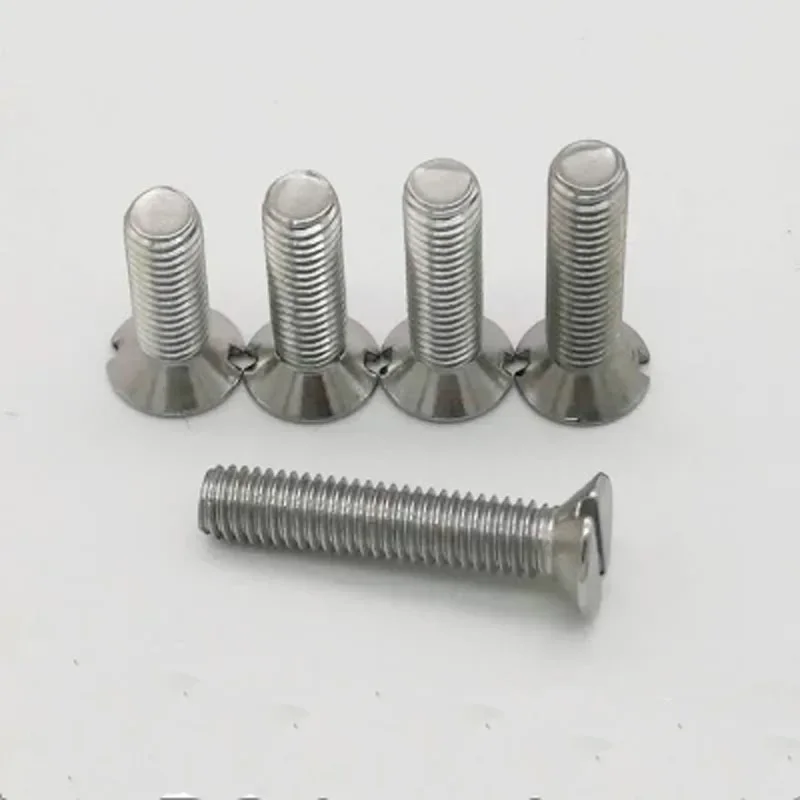 1Best 50pcs M1.6 flat head one line socket bolts straight line slot screws GB65 countersunk head slot drive bolt stainless steel