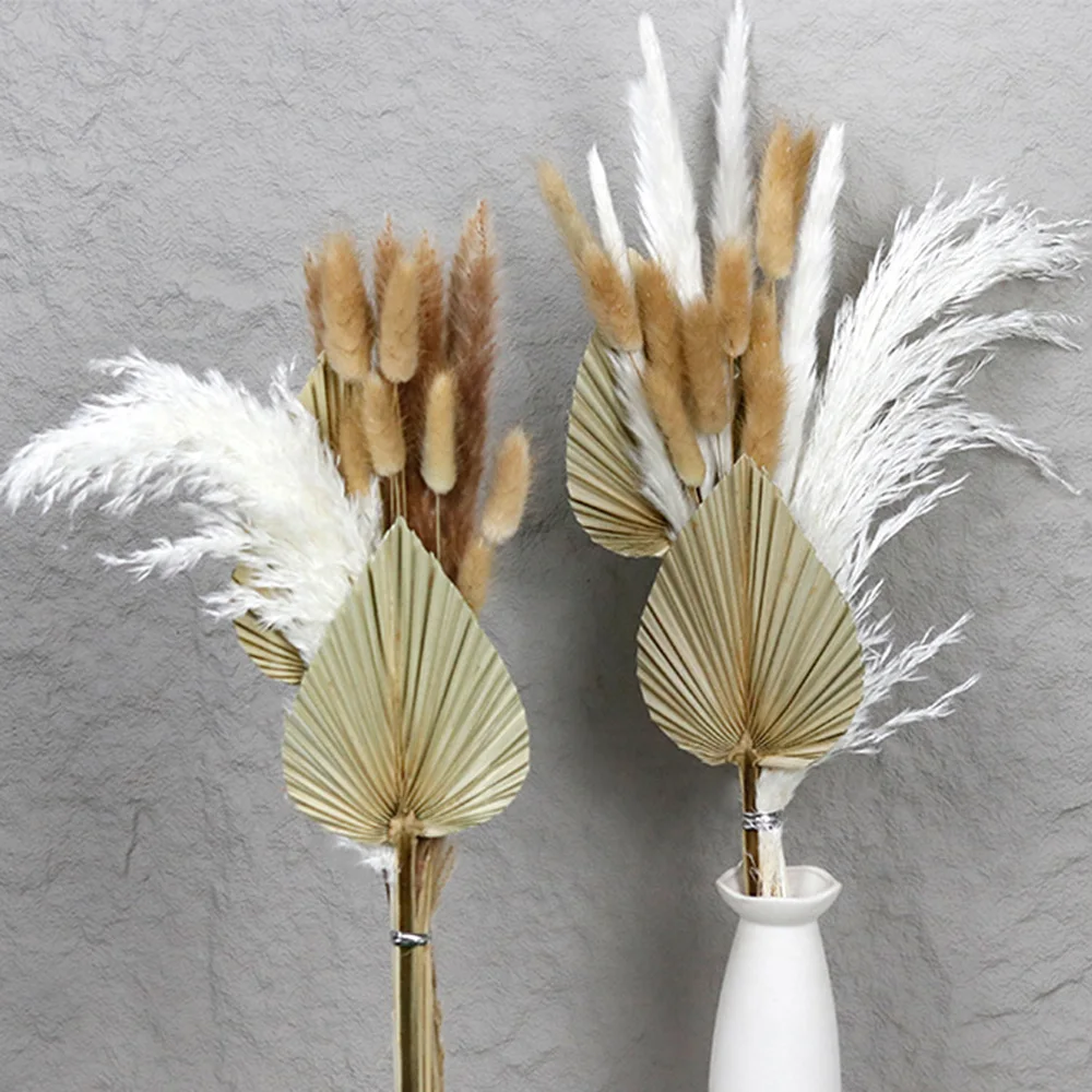 Pufan Reed Dried Flower Bouquet Artificial Plants For Home Decoration Desktop Bottled Wedding Christmas Party Garden Crafts Diy