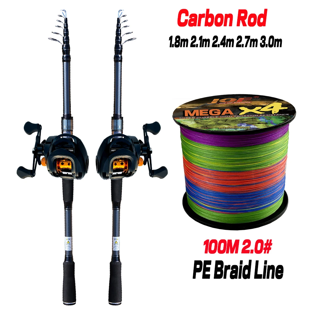 carbon fiber lure fishing rod spinning e fundicao reel combo ultraleve polo de pesca com line grupo 18m30m 01