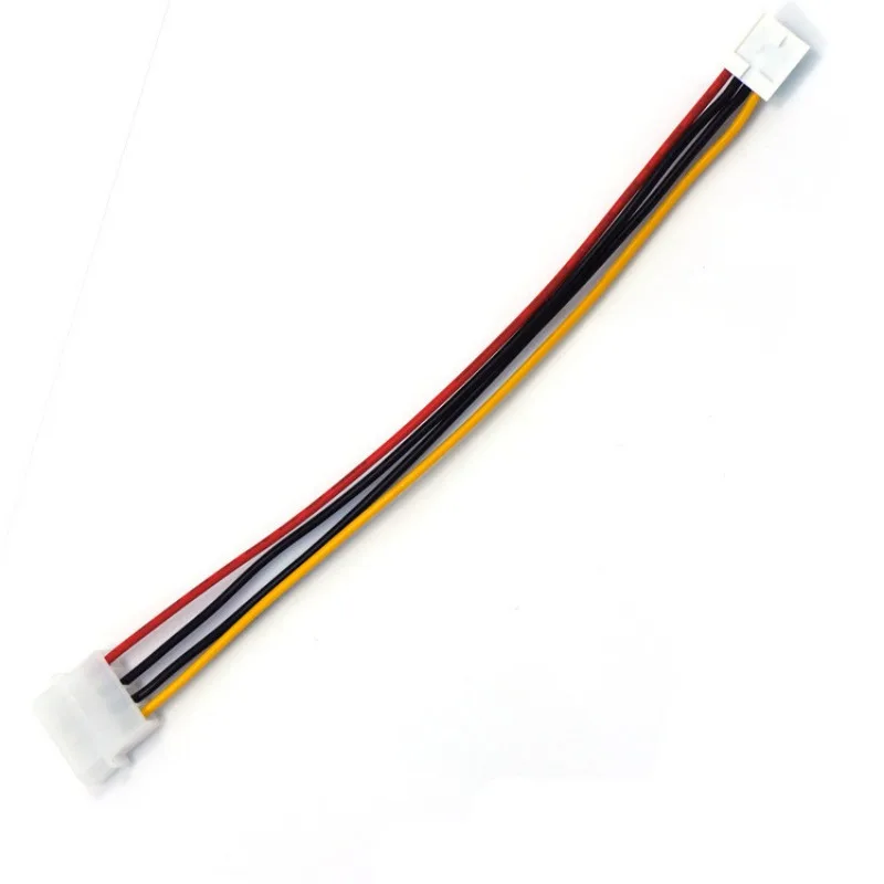 1pcs 18AWG 4Pin Molex IDE Male To Small 4Pin Female 2.54MM Power Supply Cable Floppy Drive Adapter PC Connector Cord 15cm