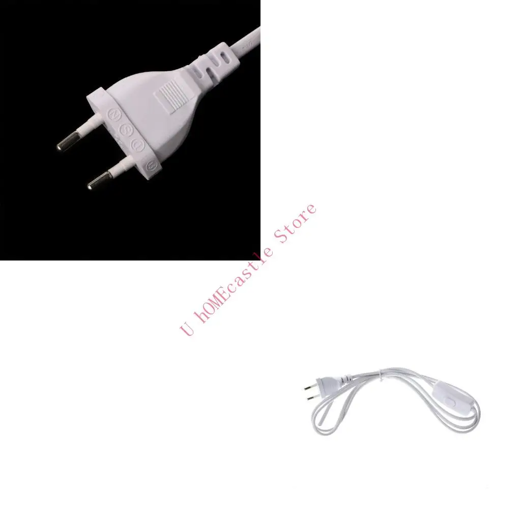 63HF EU Plug Power Cord For LED Lamp Switching Bulb Wire Extension with Botton Switch