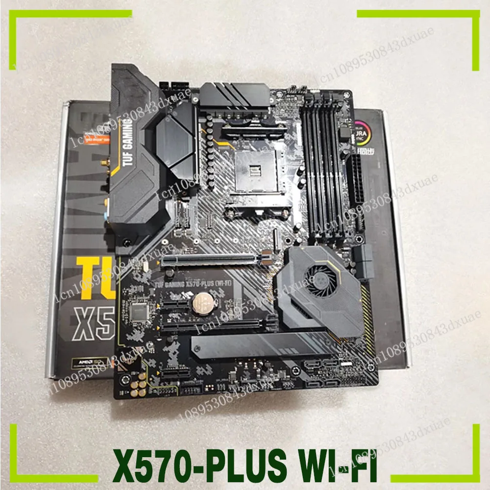 GAMING X570-PLUS WI-FI For Asus Motherboard Socket AM4 DDR4 128GB For R5 2600E 9 3900X TUF