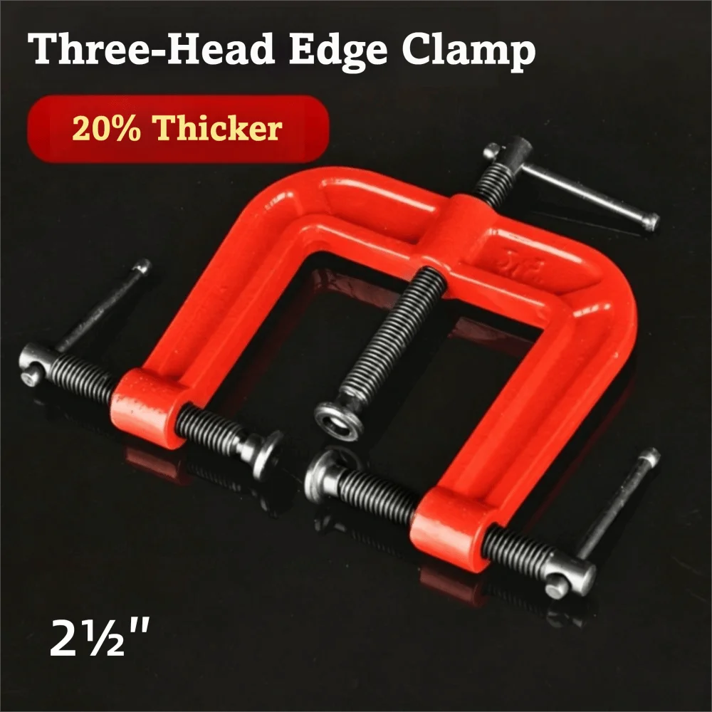 2½″‌ Woodworking Clamp Three Way Design Flexible Adjustment Heavy Duty Clamp Strong Clamp G Type Structure Flat Board Clamp