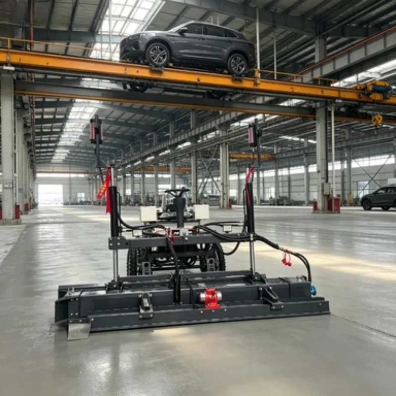 FDJP-24D Mini Laser Screed Concrete Floor Leveling Machine Walk Behind Vibratory Leveler Hydraulic Finisher for Small Warehouse