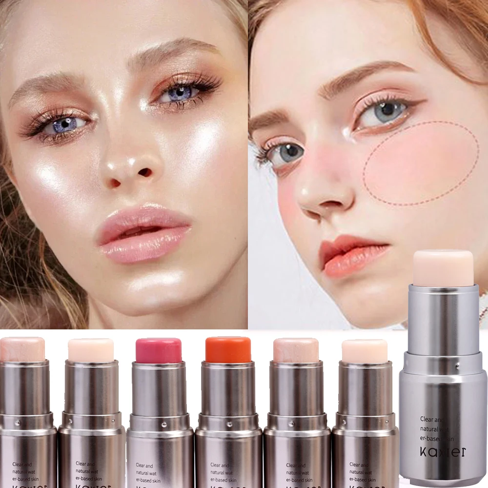 4 Colors Shimmer Water Light Highlighter Stick Blush Stick Make Up Face Body Illuminator Cosmetics Face Contour Brighten Makeup