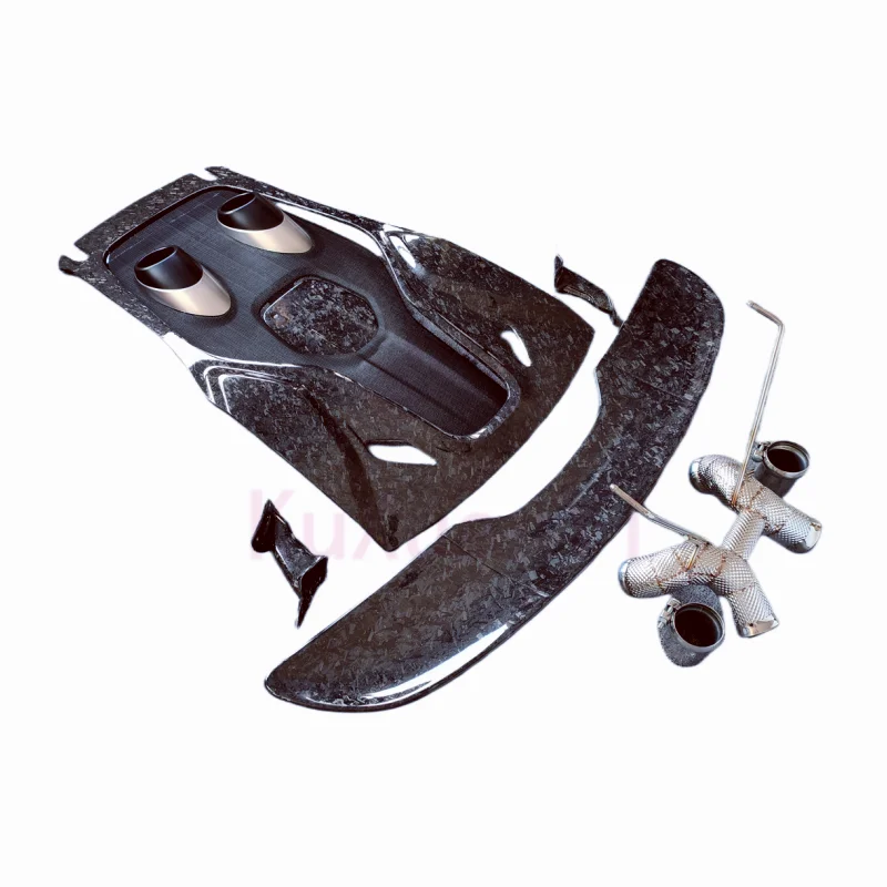 

Подходит для McLaren 540C 570S, обновленная задняя выхлопная система капота из углеродного волокна 600LT.