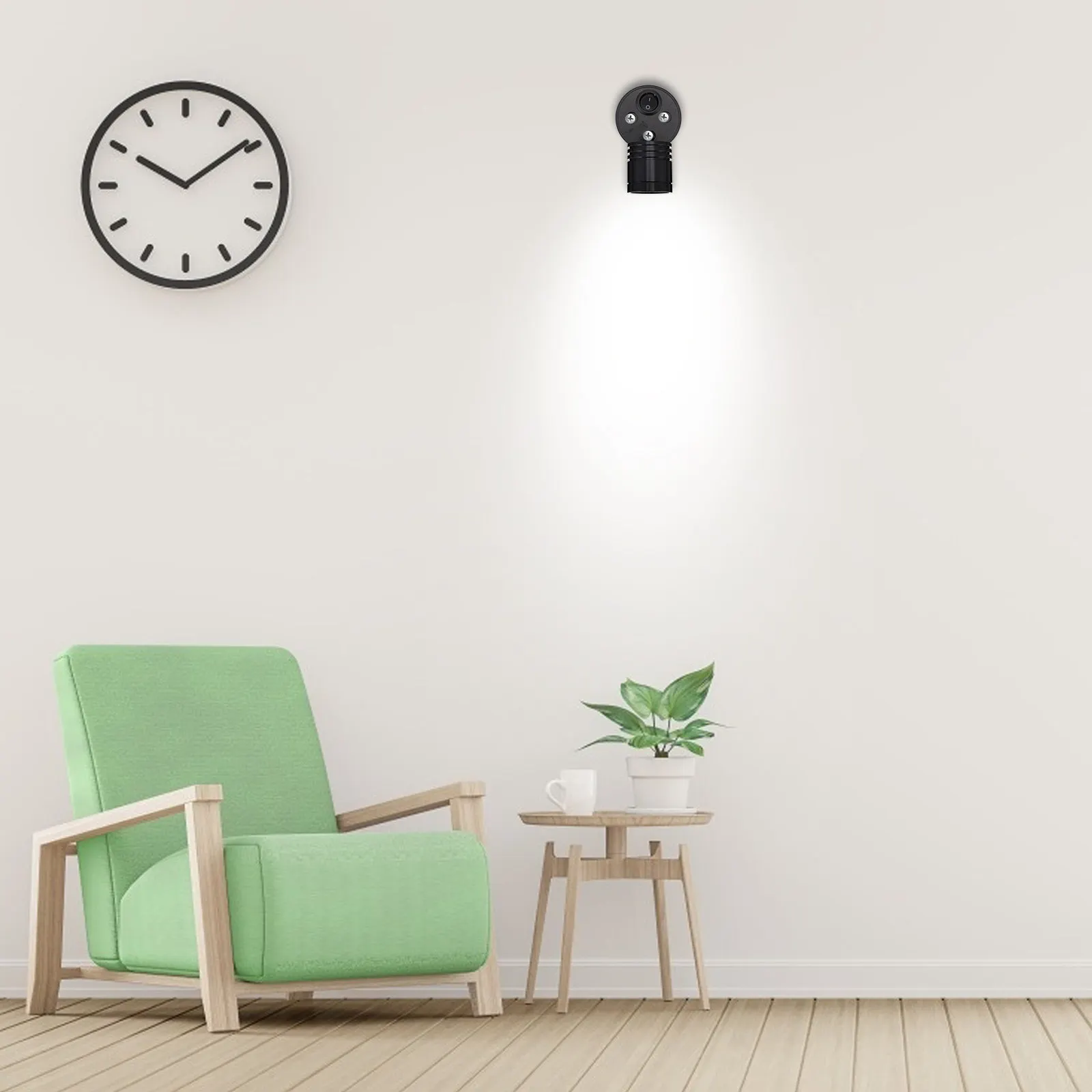 

Aluminum LED Reading Spotlight 3W Swivel Adjustable Warm Light for Rv Yacht Boat Car Touring Bedside Marine Reading Light