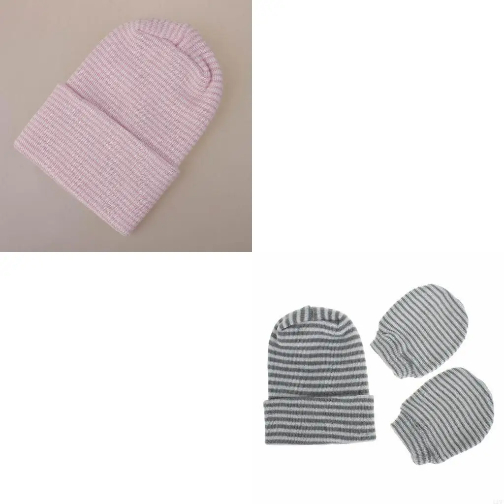 

Baby Hat Gloves Set Thicken Warmer Children Glove for Newborn 425F