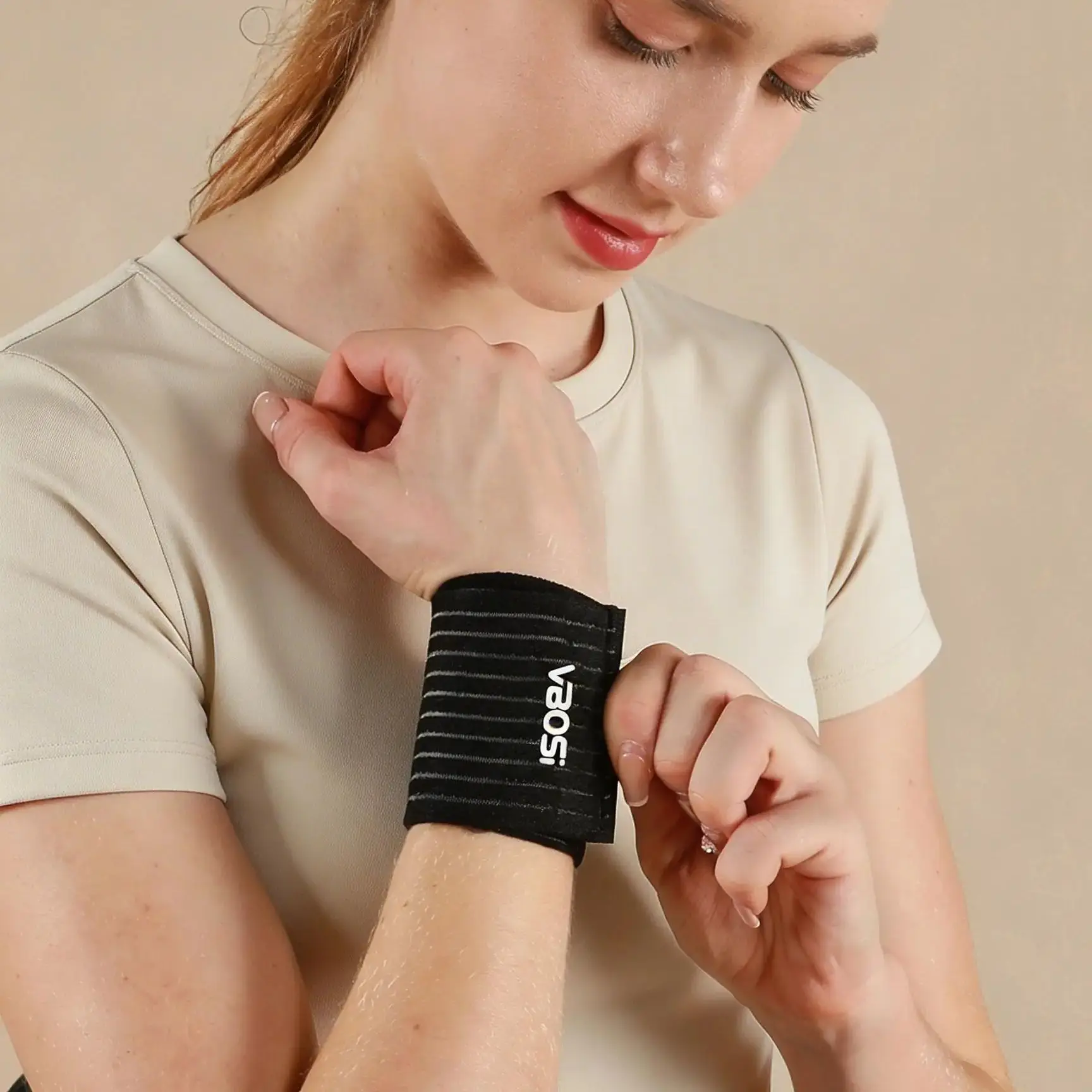 VBOSi 1 Piece Adjustable Wrist Wraps Band for Gym Training A