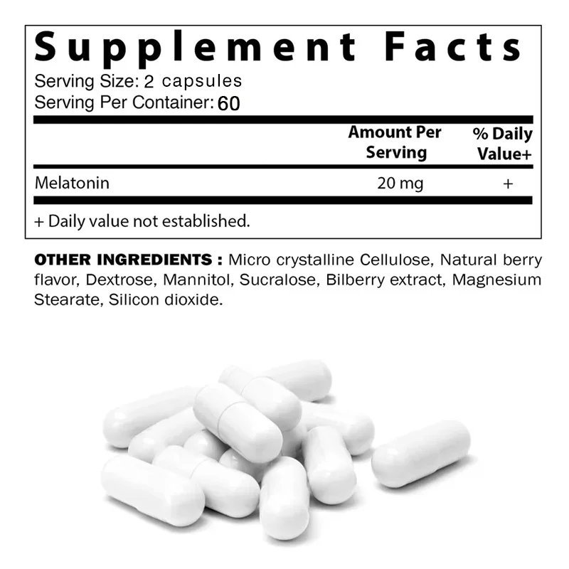 High Potency Melatonin 20mg Tablets