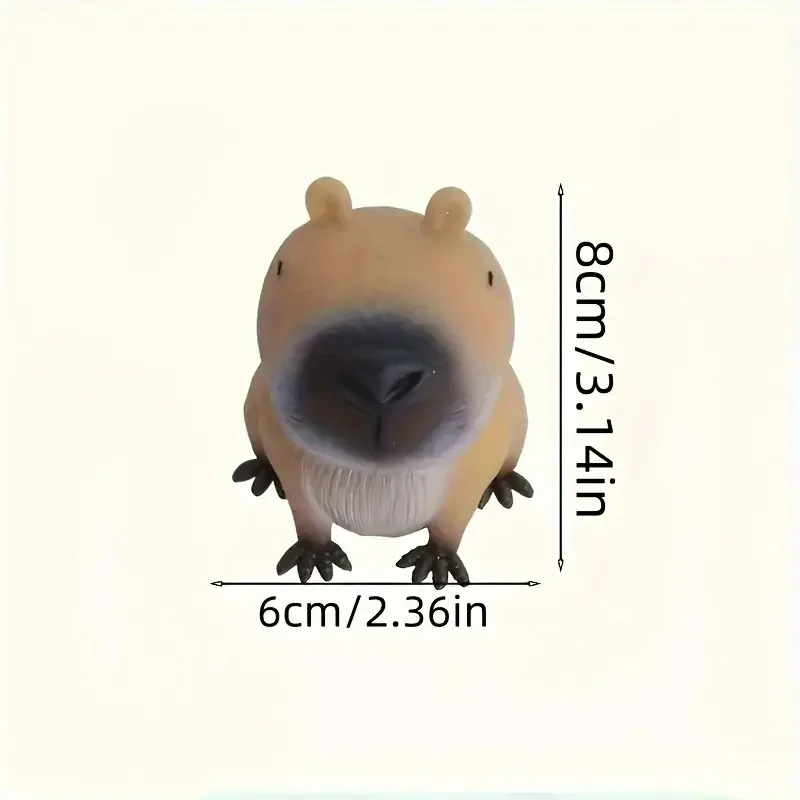 Squishy Cute Capybara Relax Toy Soft Squeezing Animal Fidget for Youngsters & Adults Halloween Christmas Holiday Party Gifts