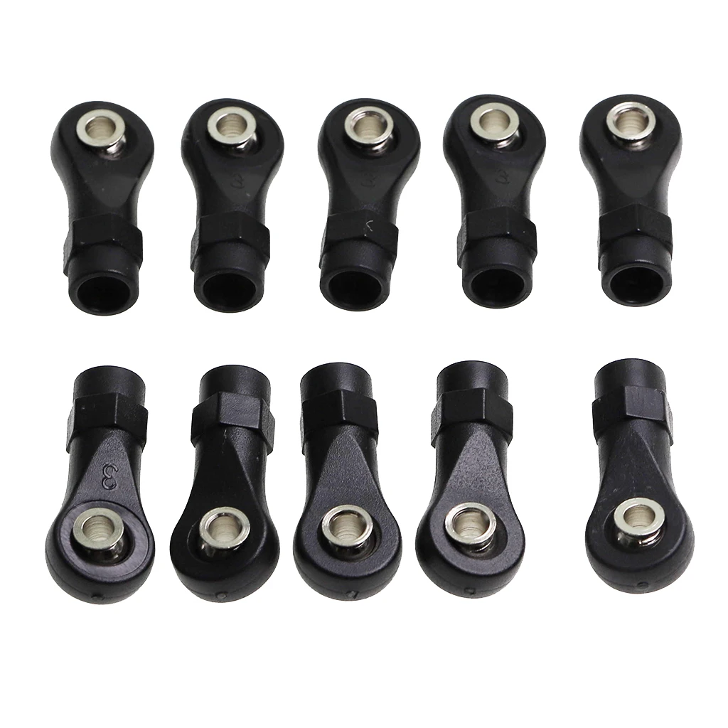 10pcs M4  Tie Push Link Rod End Joint Ball Head Holder for 1/8 & 1/10 RC Truck  Crawler Car Accessory