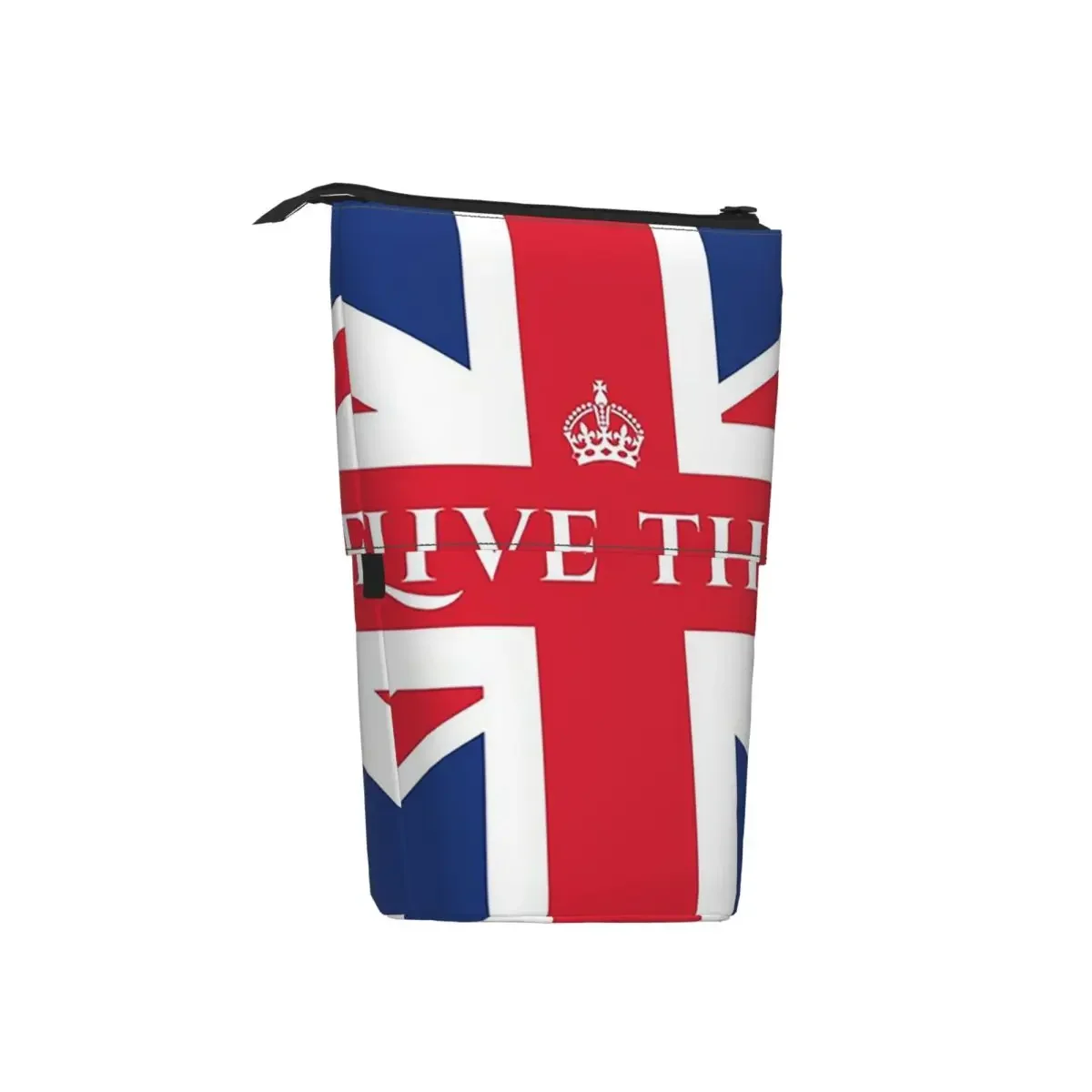 Union Jack Flag Of The UK United Kingdom British Reversible Pencil Cases Pen Holder Storage Pencil Bag for Boy Girl School