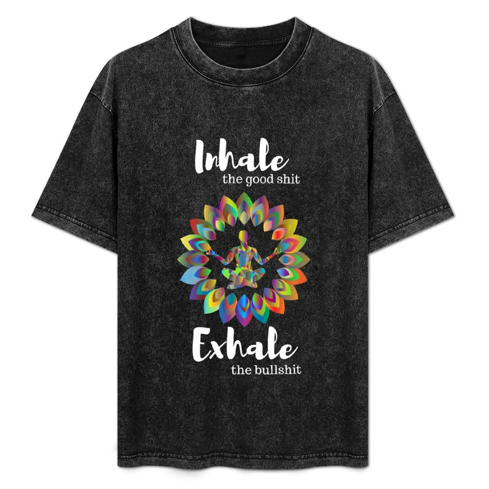 

Buddha Yoga Meditation TShirt Inhale Exhale T-Shirt Sun Protective Outdoor Tee Top