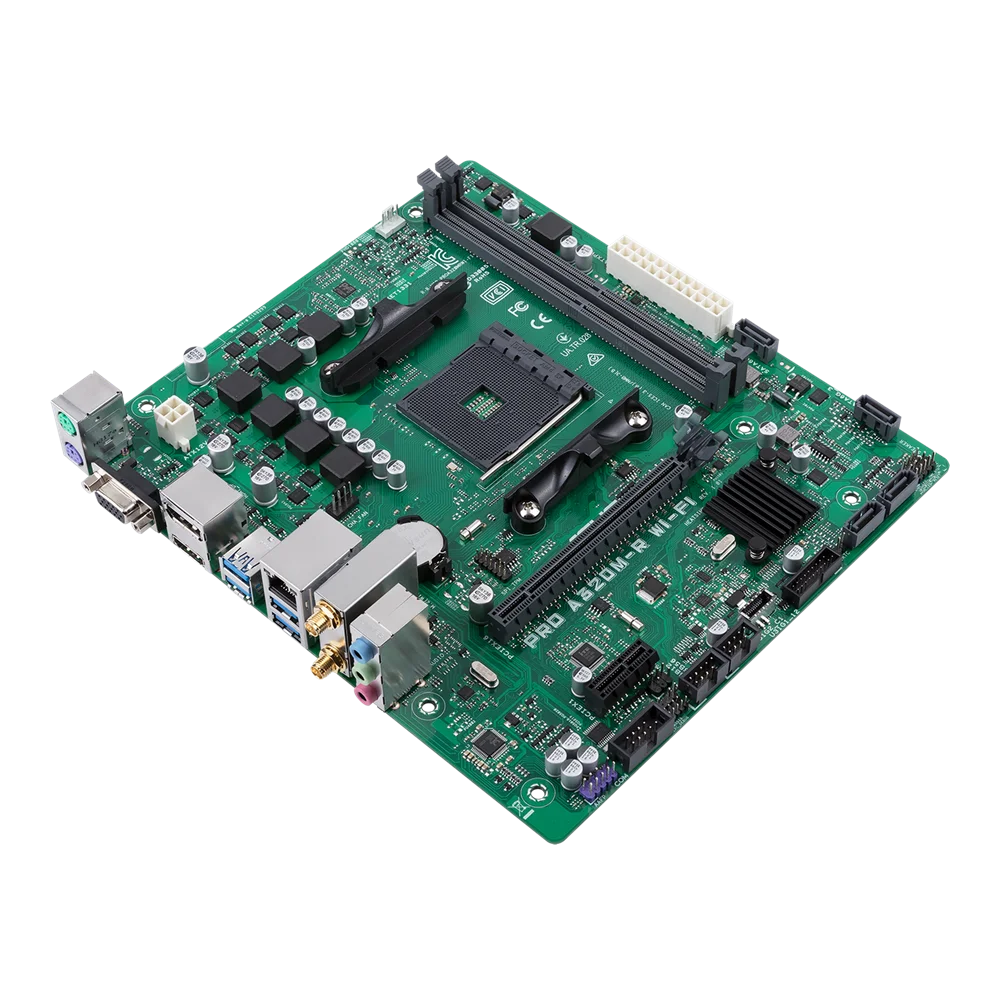 ASUA A320 Motherboard PRO A320M-R WI-FI Socket AM4 support Ryzen 5 5600 5700 PRO 1200 4300G 220GE cpu DDR4 32GB Micro ATX