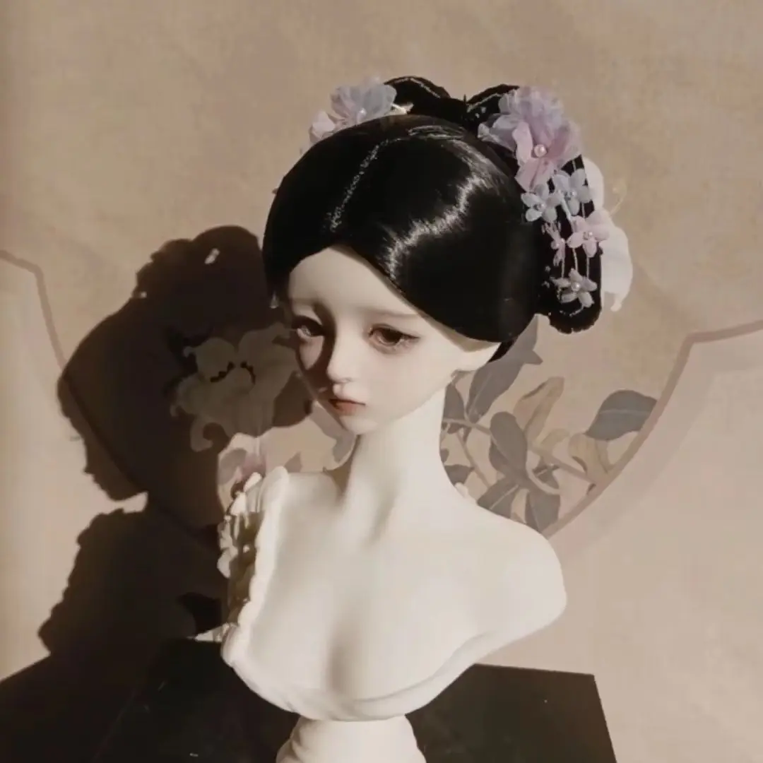 

1/4 1/3 Scale BJD Doll Wigs Ancient Costume Hanfu Vintage Style Hair Fairy Wig For MSD SD13 Girl SSDF Uncle Accessories A1695