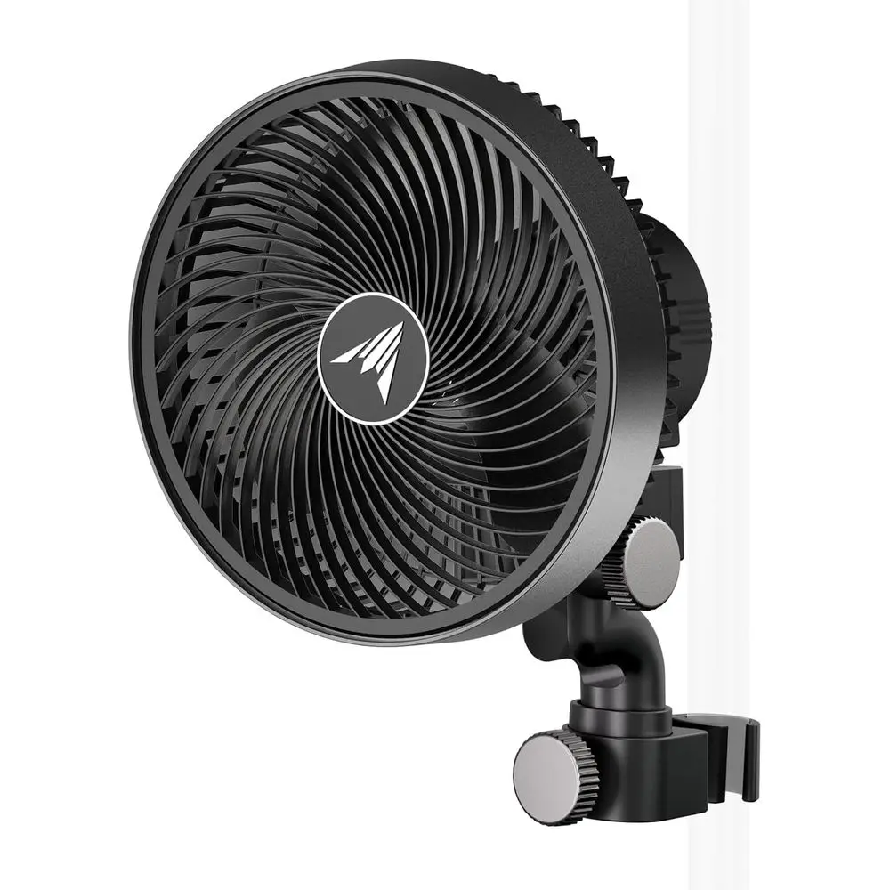 

6 Grow Tent Clip with Long-Life EC Motor, 10 Wind Speeds, 10-Level Oscillation, Weatherproof IP-54, Ideal for Hydroponics Coolin