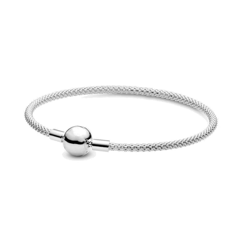 Authentic original logo 100% 925 sterling silver pan   bracelet for women fashion luxury snake bracelet jewelry
