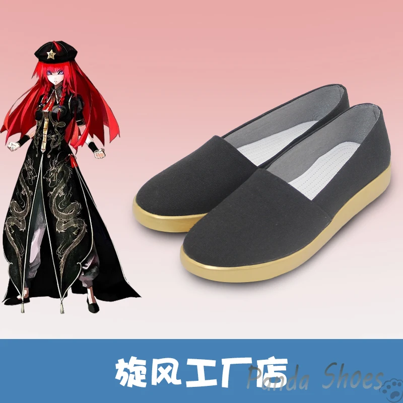 Game Touhou Project Hon Meirin Cosplay Shoes Anime Cos Comic Cosplay Costume Prop Shoes for Con Halloween Party