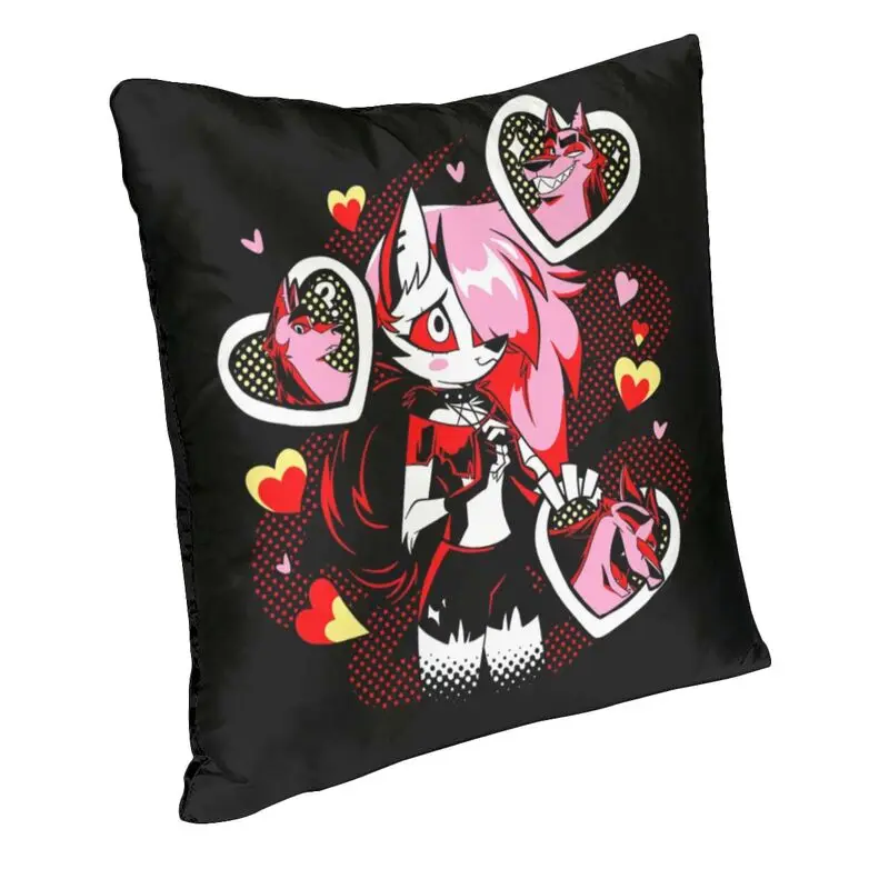 Anime Animated Movies Helluva Boss Loona Cushion Cover Double-sided Print Throw Pillow Case for Sofa Pillowcase Home Decorative