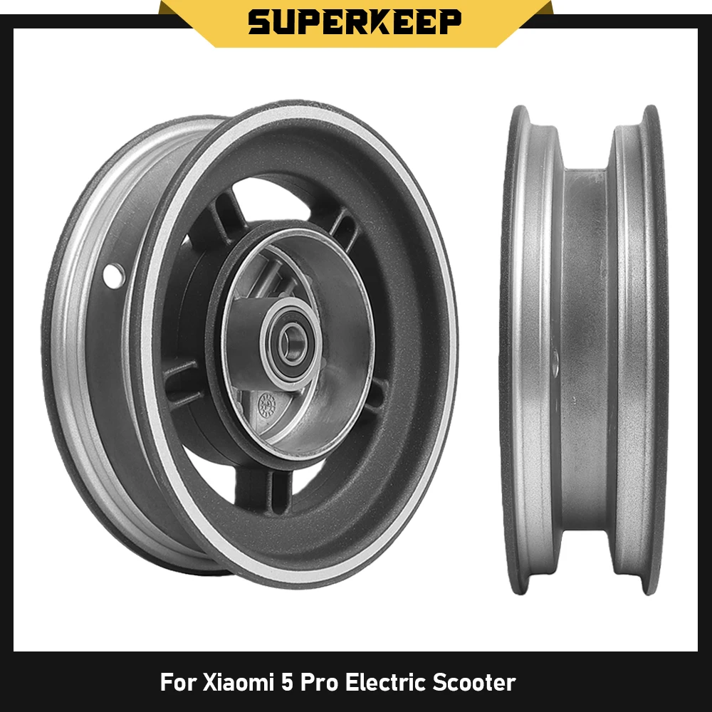 

Front Wheel Hub for Xiaomi 5 Pro Electric Scooter Alloy Rim For Mi5 Pro Front Wheel Assembly Easy Installation Durable Parts