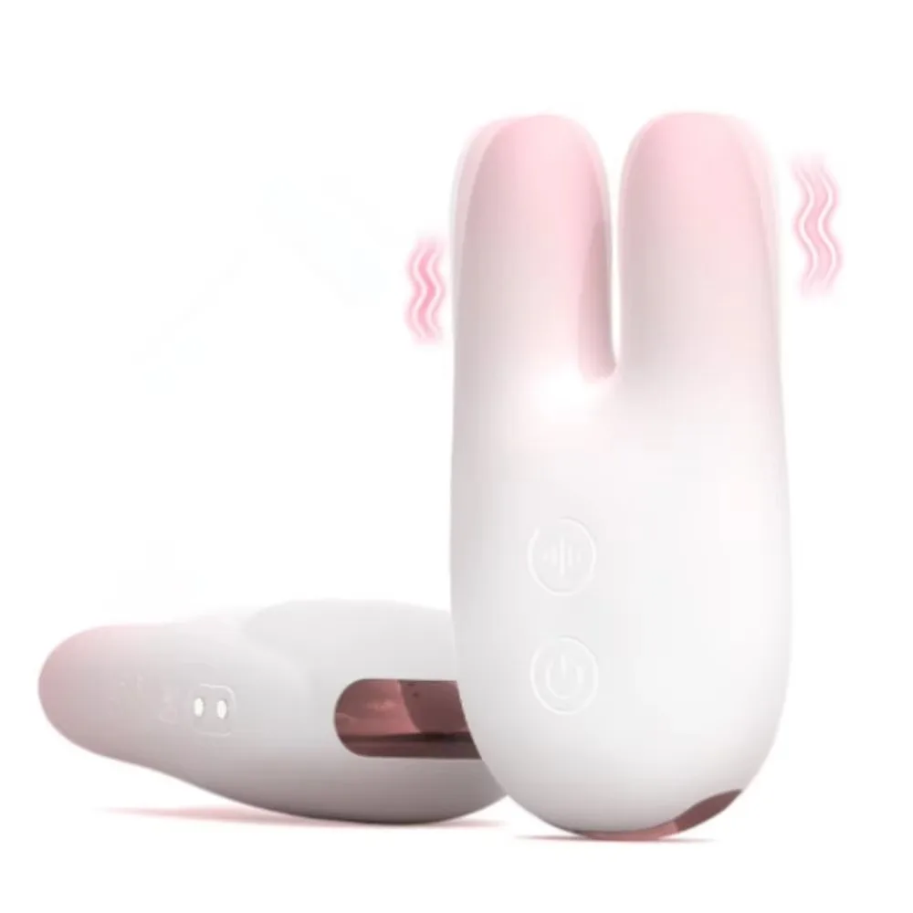 Discreet Female Clitoral Vibrator Rabbit Shaped Liquid Silicone Nipple Stimulator Clitoris Massager Women Clit Orgasm Sex Toy