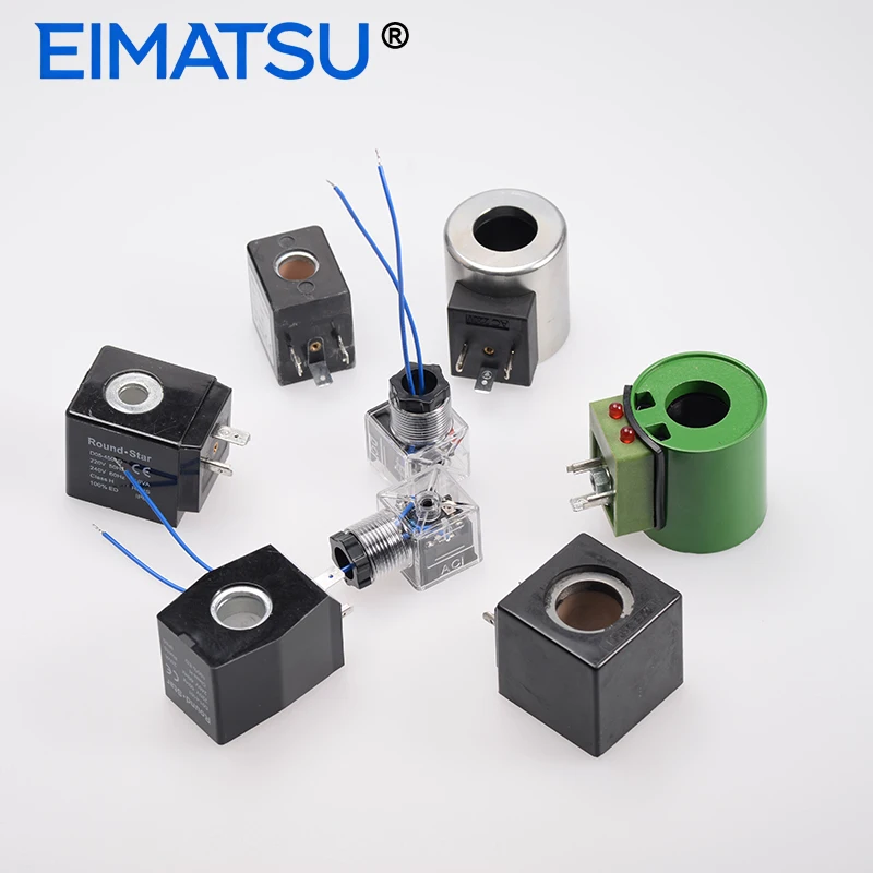 DIN43650A 18mm Industrial solenoid valve plug connector sensor electrical connection 2P+E AC DC with indicator light LED