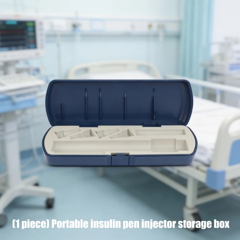  Plastic Insulin Pen Carry Case with Interior Sections for Daily Carry