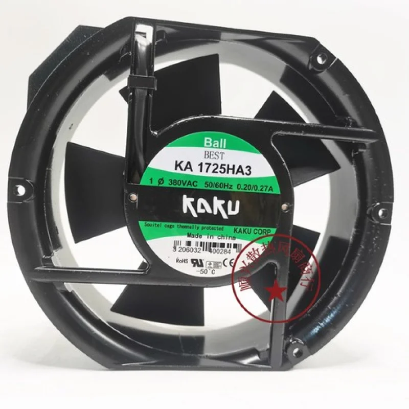 

C for KAKU KA1725HA3 AC380V 0.20/0.27A 17251 Plug-in Axial Cooling Fan