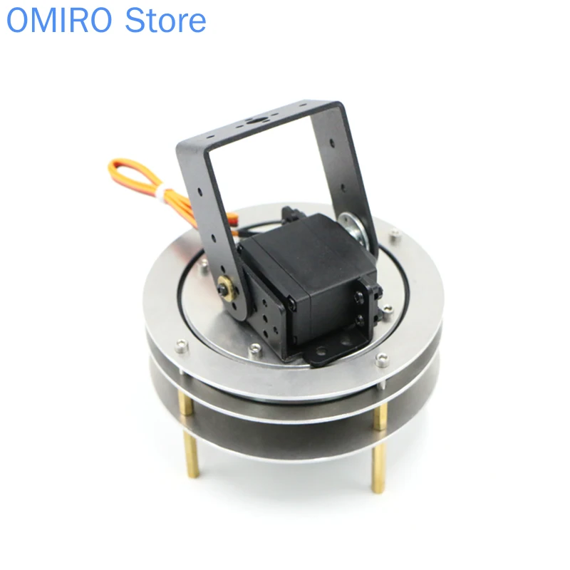 

2-DOF pan tilt with bearing 20kg large torque steering gear controllable electric pan tilt aluminum alloy