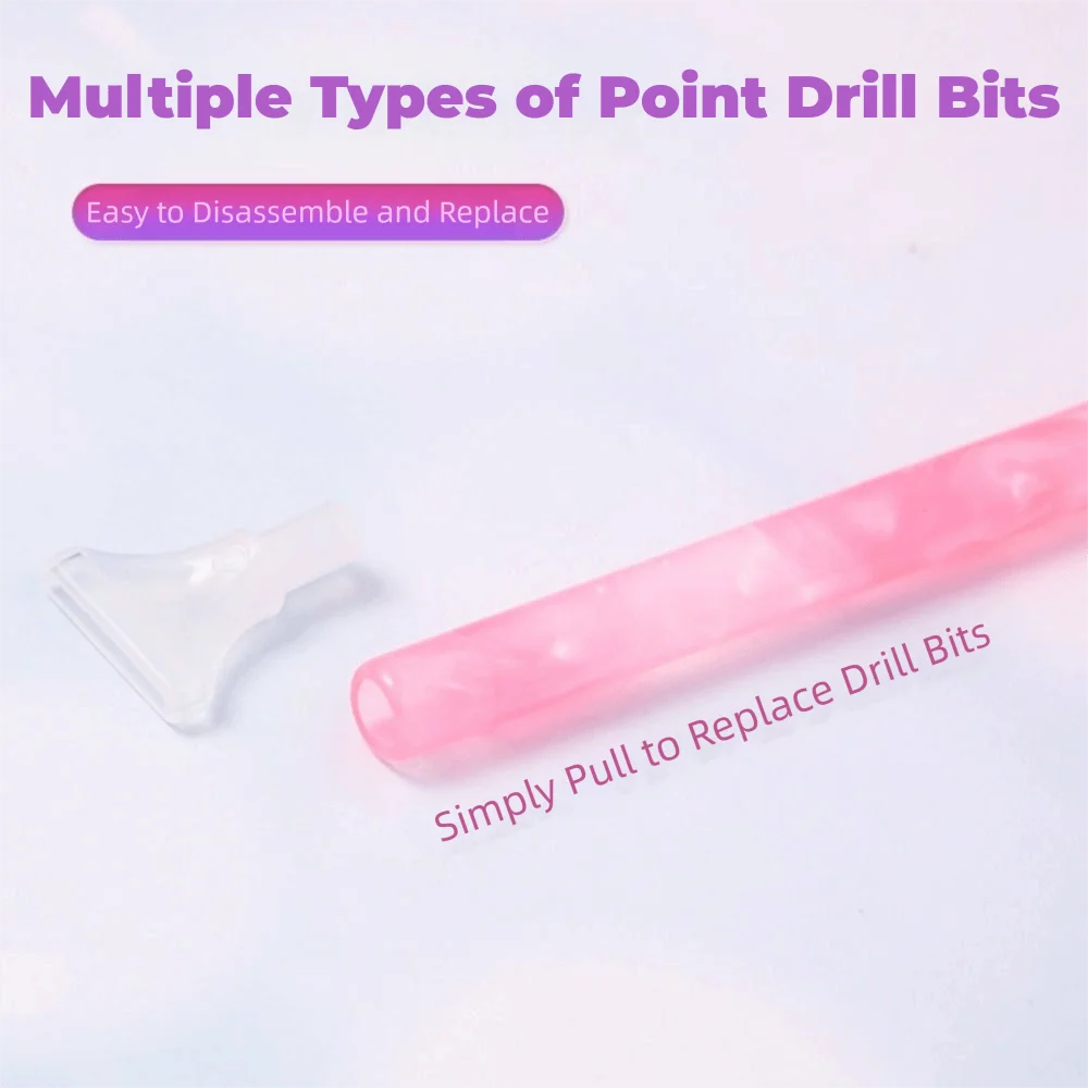 Replacement Pen Heads 5D Diamond Painting Pen DIY Craft with 6Pcs Multifunctional Tips 5D Diamond Painting Tool Cross Stitch