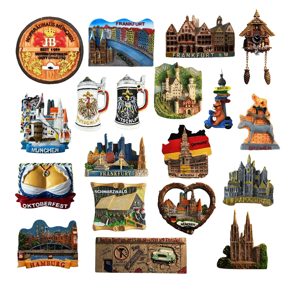Европа Германия 3D магнит на холодильник туристические сувениры магнитные наклейки на холодильник коллекция путешествий подарок