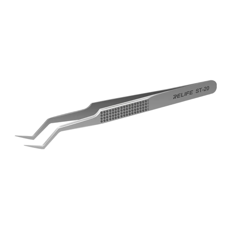 

1PC Anti-static Tweezers RELIFEST-20 Tweezers Stainless Steel Tweezers for Electronics Repair Soldering