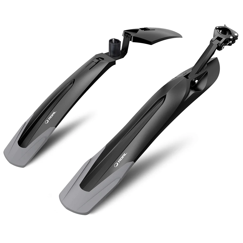 RBRL Bicycle Mudguard Set Mountain Bike Cycling Fender Adjustable MTB Widen Lengthen TPE Patent Quick Release E-Bike Protector