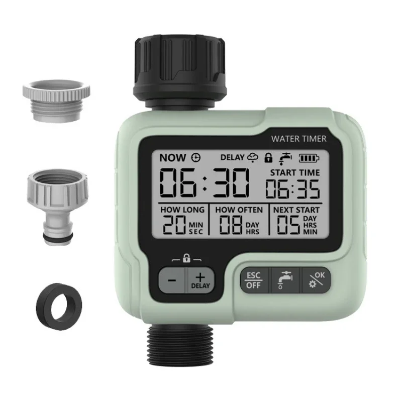Temporizador Automático de Água HCT-322, Máquina Digital de Irrigação para Jardim, Pulverizador Inteligente para Uso Externo, Economiza Água e Tempo