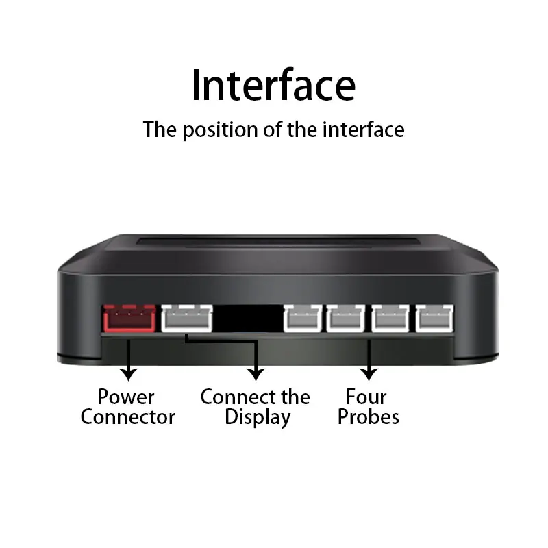 Reversing Radar LCD Display Waterproof Detection Distance 0-2M for Universal Automatic Operation When Reversing