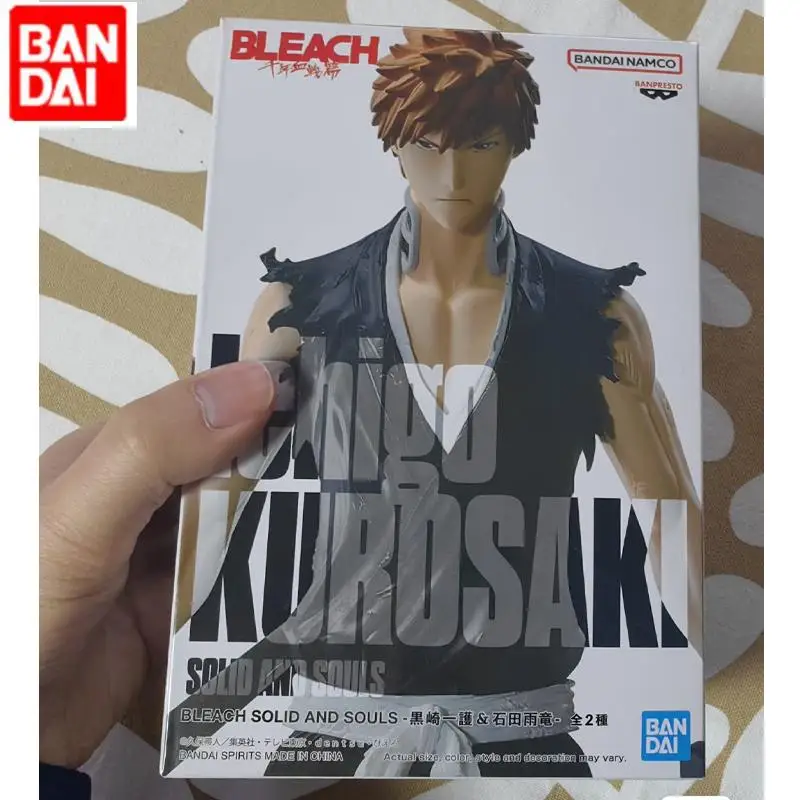 

New Bandai Banpresto Solid Water Kurosaki Ichigo Kuchiki Rukia Ishida Uryuu Figure Figure Anime Kids Gift Collection Ornaments
