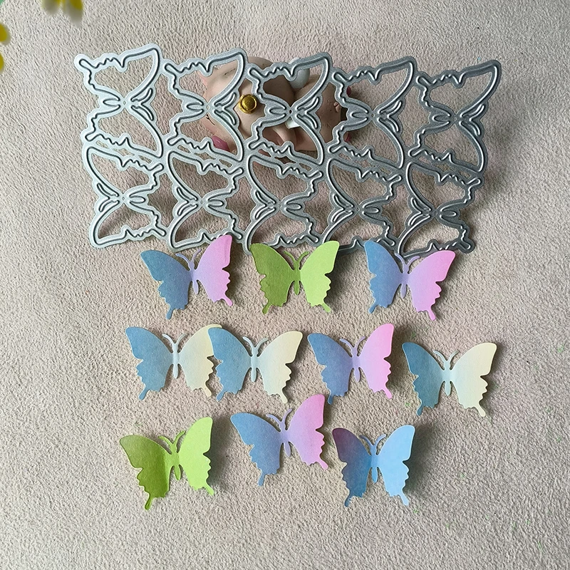 New 10 Butterflies metal cutting die mould scrapbook decoration embossed photo album decoration card making DIY handicrafts