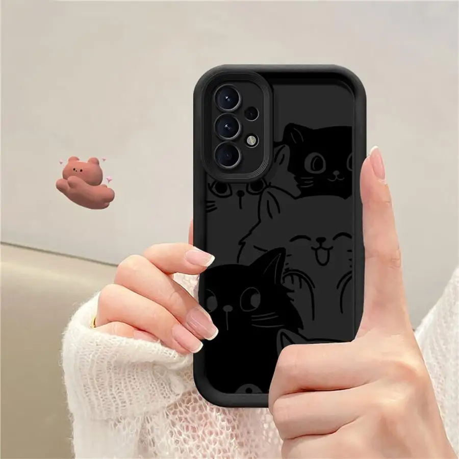 حافظة لهاتف سامسونج جالاكسي A25 A35 A73 A52 A06 A53 A54 A55 A15 A51 A72 A71 غلاف ناعم #6