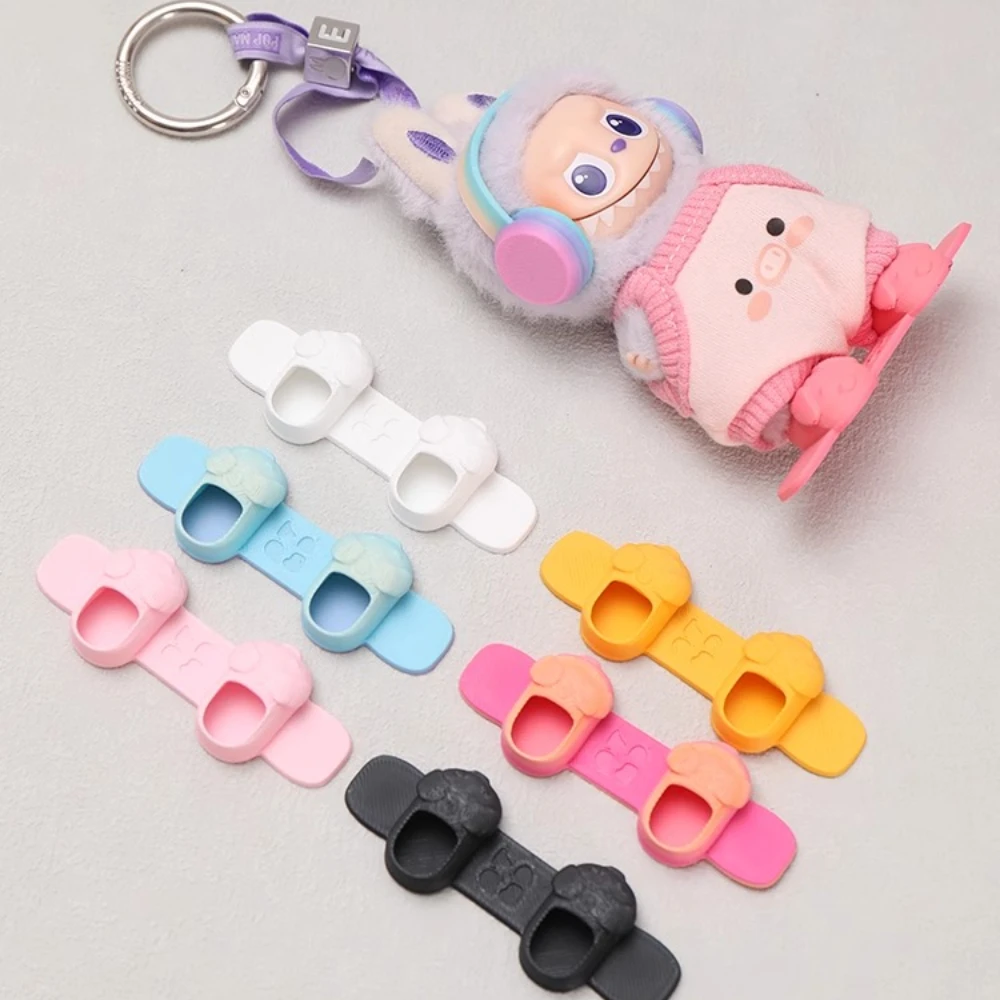 

For Labubu 4.0 Ski Snowboard Shoes Headphone The Monsters Pin for Love Series Doll Accessories