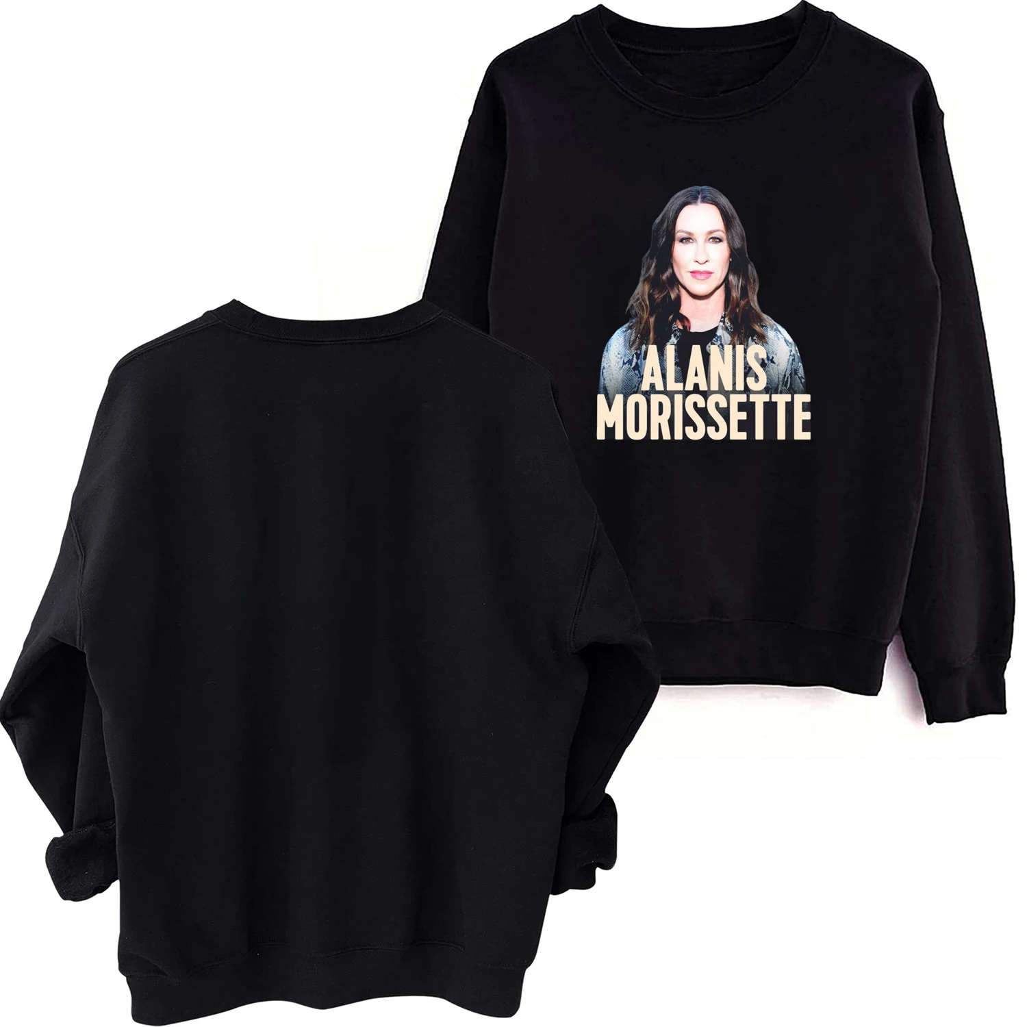 

Alanis Morissette The Triple Moon Tour 2024 O-Neck Long Sleeve Spring and Autumn Men Clothing Hoodies Women Printing Regular